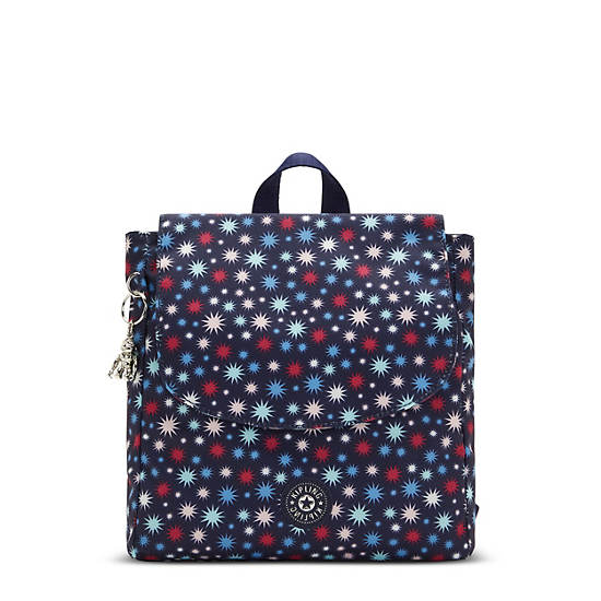 Kipling Dannie Printed Small Ryggsekk Blå | NO 1668ZU